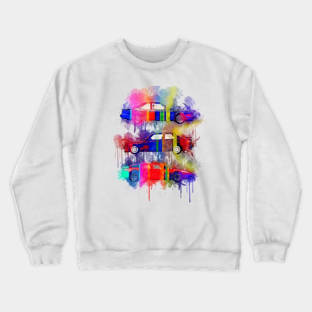 3 power BMW color bombs Crewneck Sweatshirt by AaaahEeeekStudio